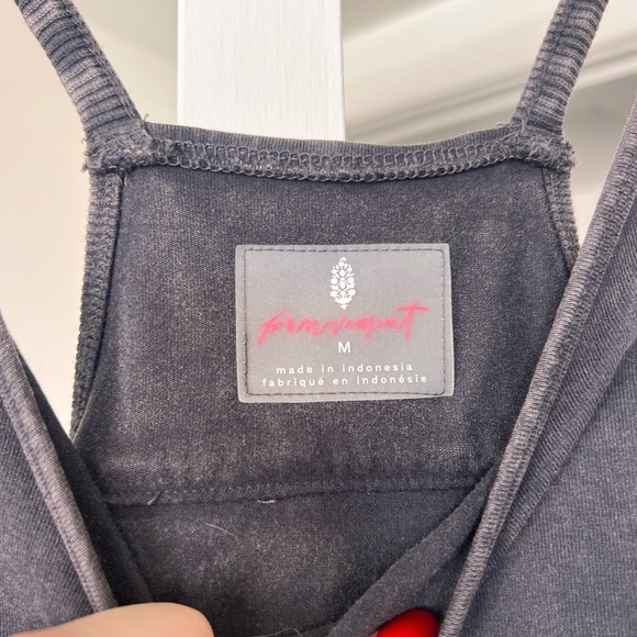 Free People Movement Hot Shot Onesie in Washed Black- M - Picture 7 of 14